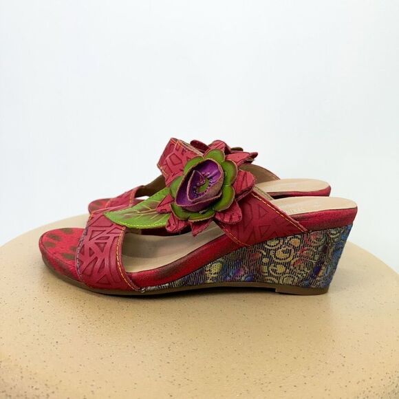 Spring Step L'Artiste Women's Shayla Leather Slide Sandal - Picture 1 of 10